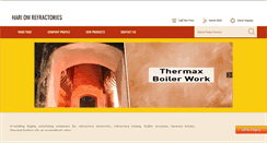 Desktop Screenshot of hariomrefractories.com